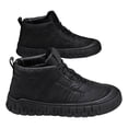 thumbnail image 1 of Mens Winter Boots Thick Soft Sole Casual Walking Shoes Lace up Insulated Warm Outdoor Sneakers Lightweight Work Booties BK2 Size 10.5, 1 of 7