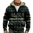 thumbnail image 1 of Mens Winter Coat Mens Solid Color Simple Plus Velvet Thick Coat Jacket In Autumn And Winter, 1 of 5