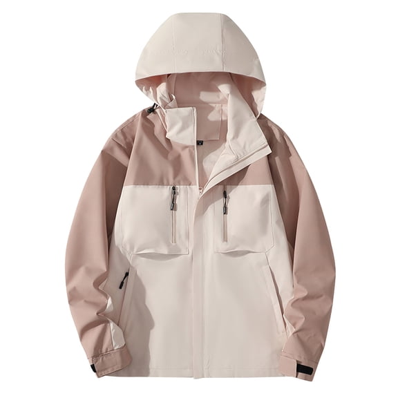 Mens Winter Coats Anorak Jacket Windproof Lightweight Casual Loose Fit Zip Up Hooded Outdoor Sports Coat