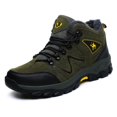 thumbnail image 1 of Mens Winter Hiking Shoes Breathable Non-Slip Sneakers Outdoor Warm Fur Lining Walking Shoes, 1 of 6