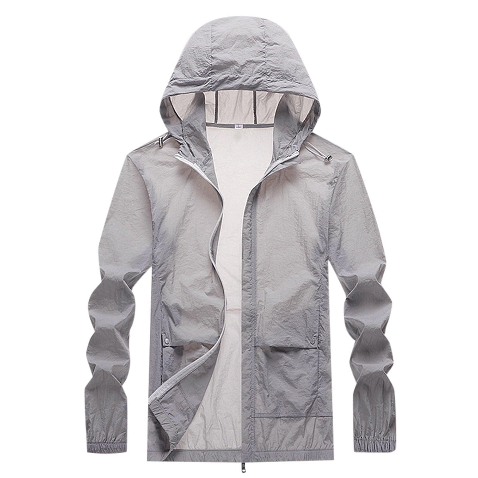 Men Coats Sun Protective Clothing Cardigan Ultra Thin Breathable Ice Silk Coat  Fishing Autumn Winter Clothes 