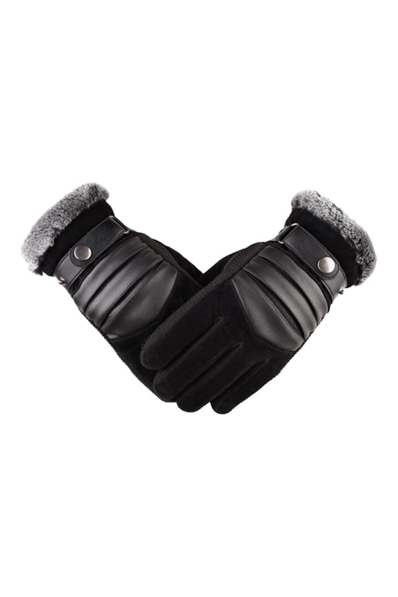 Winter Gloves for Mens Warm Gloves Touchscreen Driving Gloves Men's Windproof Waterproof Bicycle Plus Velvet Thickening Gloves