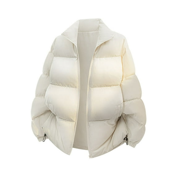 Mens Winter Padded Jackets Winter Down Jackets Coats Full Zipper Windproof Jacket Coat Winter Jacket Lightweight Puffer Down Jackets Ater-Resistant Warm Jackets