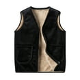 thumbnail image 1 of Mens Winter Sherpa Fleece Lined Vest Sleeveless Zip Up Warm Outdoor Travel Vest Jacket, 1 of 6