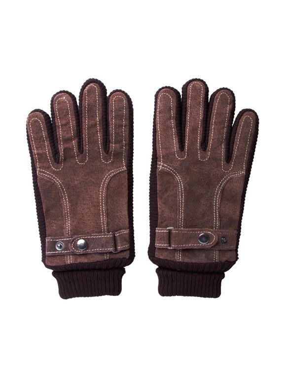 Mens Winter Ski Riding Gloves Pigskin Thick Fleece Lined Cold Resistant Waterproof Touchscreen Gloves ,Touch Screen