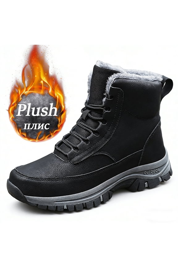 Mens Winter Snow Boots Anti Slip Hiking Outdoor Trekking Shoes