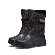 Mens Winter Snow Boots Warm Shoes Lightweight Outdoor Water Resistant Hiking Boots for Men