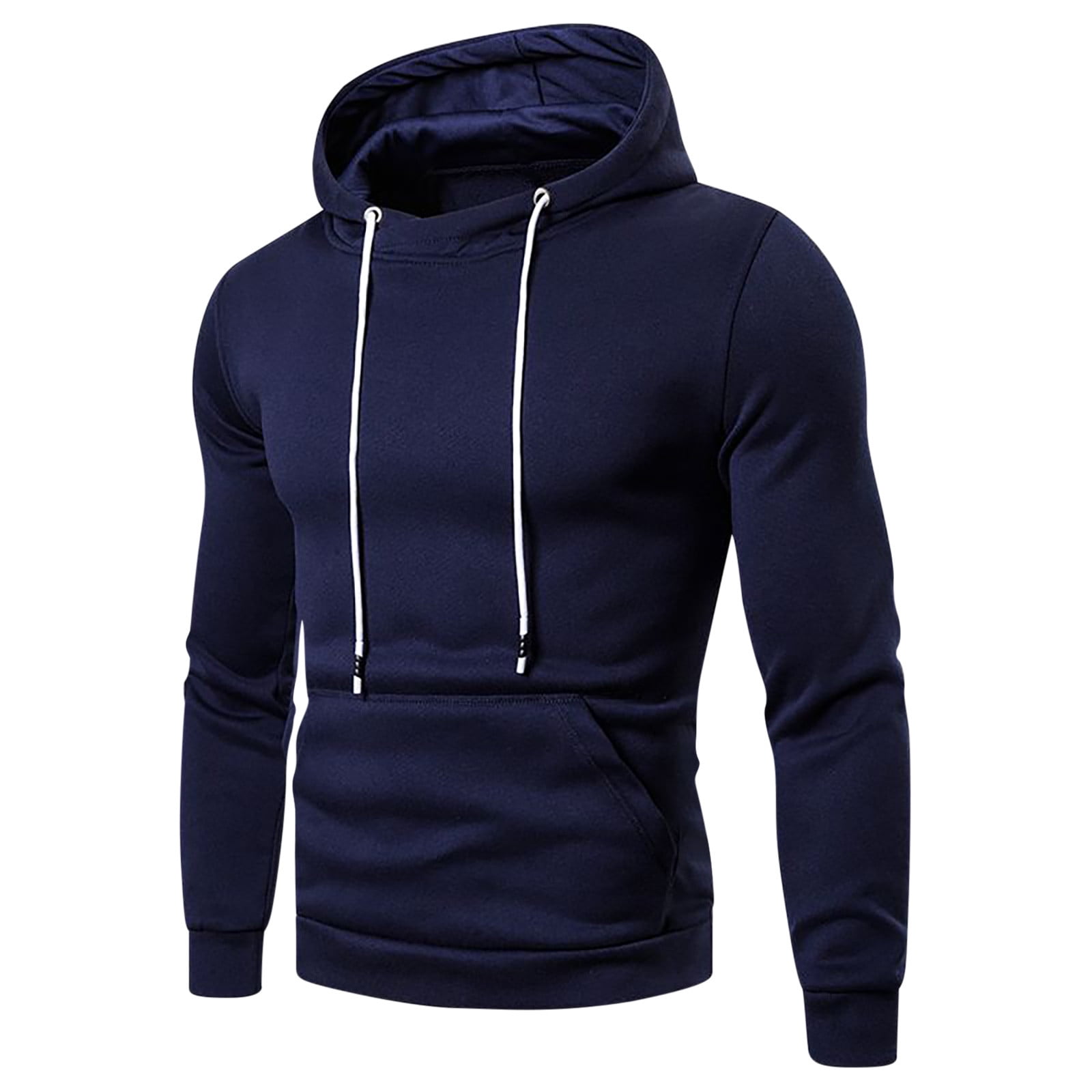 Mens Winter Sweaters Clearance, Solid Color Hoodies Long Sleeve Sweatshirt Tops Jacket Coat