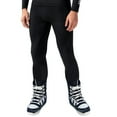 thumbnail image 1 of Mens Winter Tech Leggings Ski Quick-dry Base Layers Pants Training Rib Protector Soccer Basketball Paintball Sweatpants (2XL, Black), 1 of 5