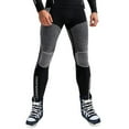 thumbnail image 1 of Mens Winter Tech Leggings Ski Quick-dry Base Layers Pants Training Rib Protector Soccer Basketball Paintball Sweatpants (2XL, Gray), 1 of 5