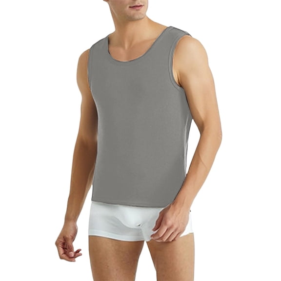 Mens Winter Thermal Tank Top Heavyweight Lined Undershirt Warm Sleeveless Shirt Cold Weather Base Layer Fit