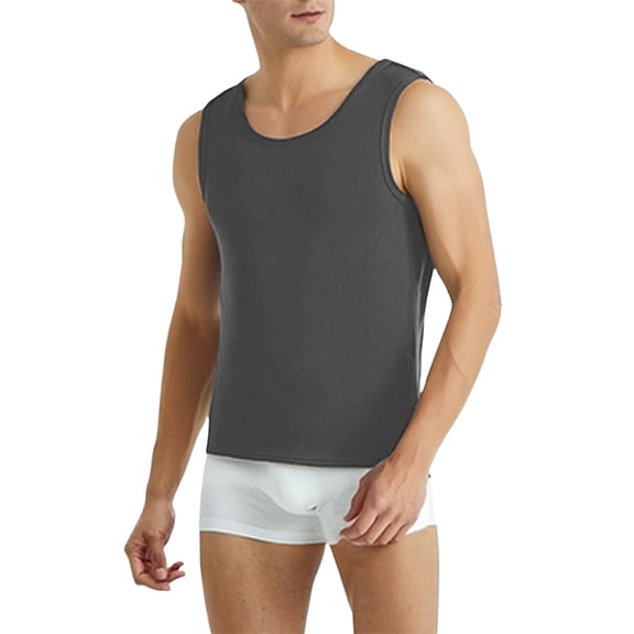 Mens Winter Thermal Tank Top Heavyweight Lined Undershirt Warm Sleeveless Shirt Cold Weather Base Layer Fit