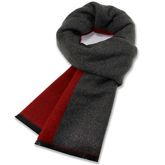 Mens Winter Warm Long Soft Scarf Plaid Tassel Scarf For Men Soft Classic Scarves For For Cold Weather, Christmas Blanket Scarf Gifts-Style 4