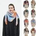 thumbnail image 1 of Mens Winter Warm Long Soft Scarf Plaid Tassel Scarf for Men Soft Classic Scarves，Ladies' Plaid Scarf European And Winter Circular Yarn Triangular Shawl Scarf, 1 of 2