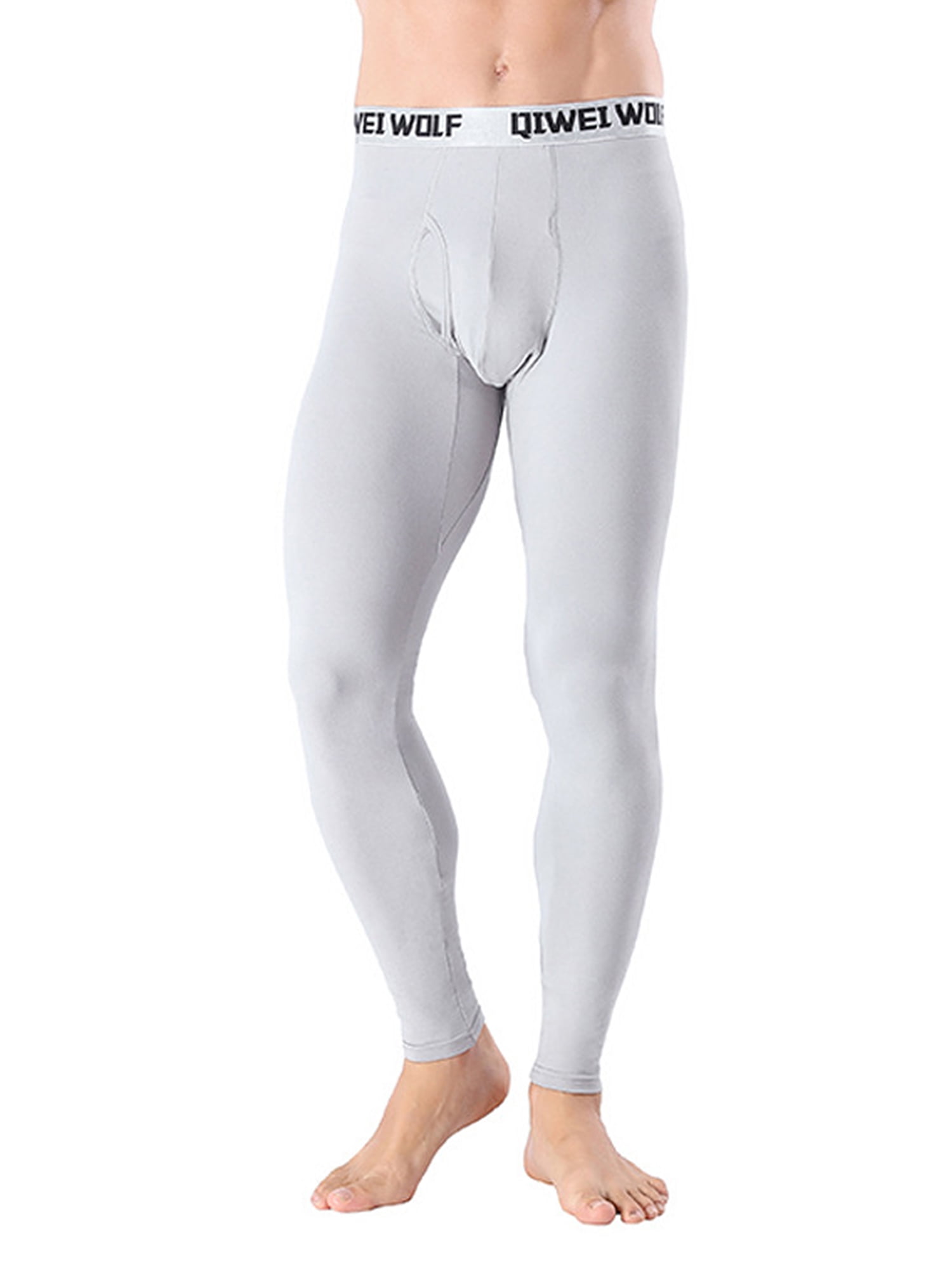 Men's Long Johns, One-piece Thin Tights, Warm Pants Trousers Slim