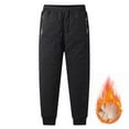 thumbnail image 1 of Mens Winter Warm Sweatpant Elastic Waist Drawstring Fleece Sherpa Lined Pants Active Thermal Joggers, 1 of 9