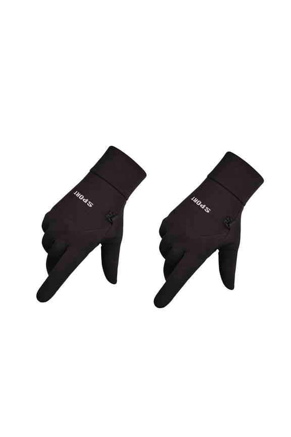 Mens Winter Warm Waterproof Touchscreen Gloves for Cycling, Hand Circumference 8.66"/22cm, Length 10.04"/25.5cm, with Waterproof Shell and Warm Polar Inside, Sensitive TouchScreen Function