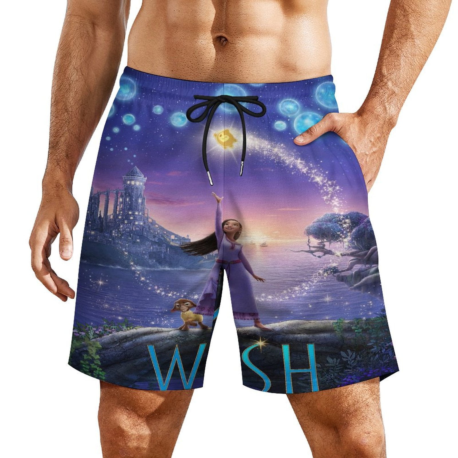 Mens Wish Swim Trunks with Compression Liner Stretch Board Shorts 2 in