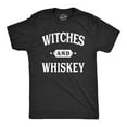 thumbnail image 1 of Mens Witches and Whiskey T Shirt Funny Halloween Drinking Tee Graphic Tees, 1 of 9