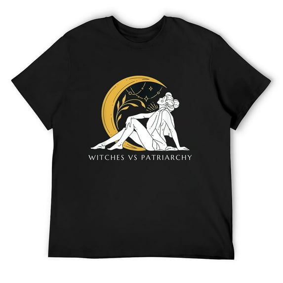 Mens Witches Vs Patriarchy T-Shirt Black Large