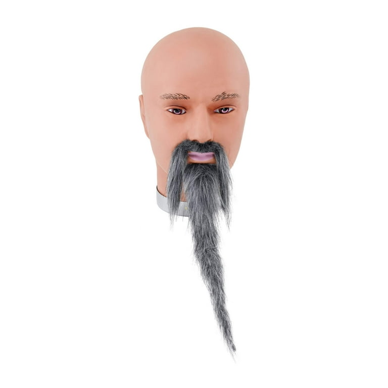 Long Beard & Tash Adult Grey Long Beard & Tash Adult Grey