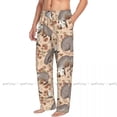 thumbnail image 1 of Mens Woman Casual Pajama Long Pant Loose Elastic Waistband Cute Opossum And Roses Cozy Sleepwear Home Lounge Pants, 1 of 7
