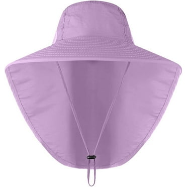 Mens/Woman UPF 50+ Sun Protection Safari Cap Wide Brim Fishing Hiking Hat with Neck Flap for Garden Work，travelling, camping, or other working outside