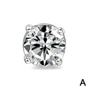 CIELOMERAVIGLIOSO Mens & Women Clip On Earrings Non-Piercing Zircon Magnetic Crystal Stud Ear D3X5