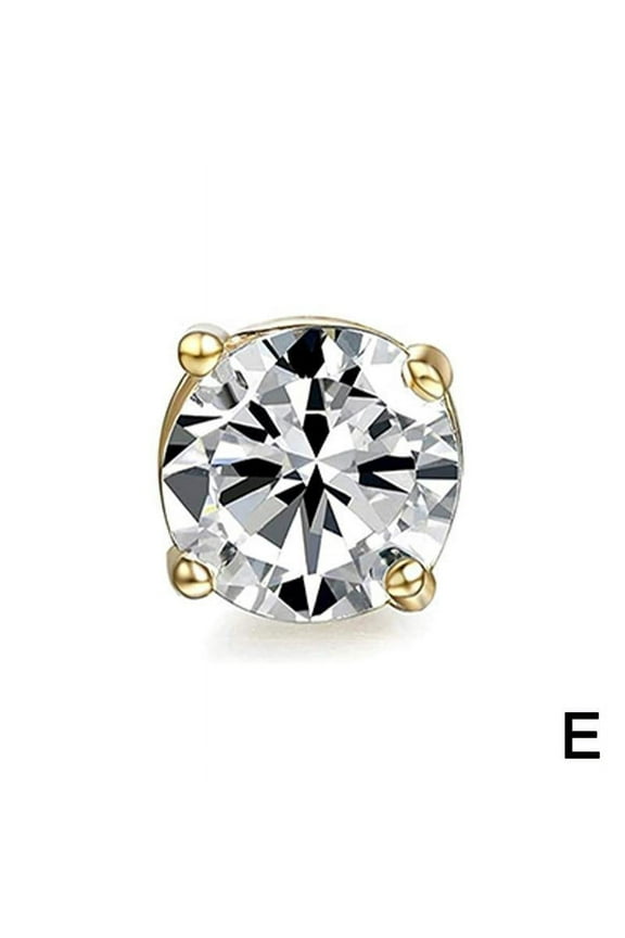 Mens & Women Clip On Earrings Non-Piercing Zircon Magnetic Crystal Stud Ear