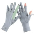 thumbnail image 1 of Mens Women Driving Gloves Summer UV Sun Protection Gloves Non-Slip Touchscreen Ice-Silk Sunblock Gloves for Cycling Riding, 1 of 4