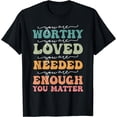 thumbnail image 1 of Mens Women You Matter T Shirt Groovy Mental Health Awareness T-Shirt, 1 of 3