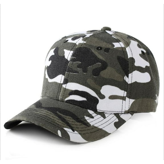 Mens Womens Army Military Baseball Cap Camouflage Hats for Hunting Fishing Outdoor Activities Grey