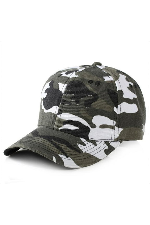 Mens Womens Army Military Baseball Cap Camouflage Hats for Hunting Fishing Outdoor Activities Grey
