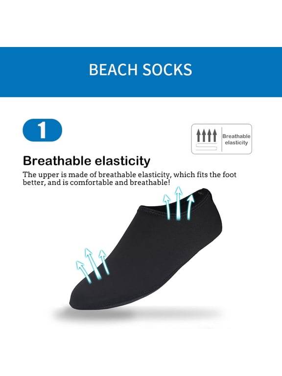 Mens Womens Barefoot Foot Socks Fast Dry Non Slip Water Cover Ideal for Yoga Water Related Activities