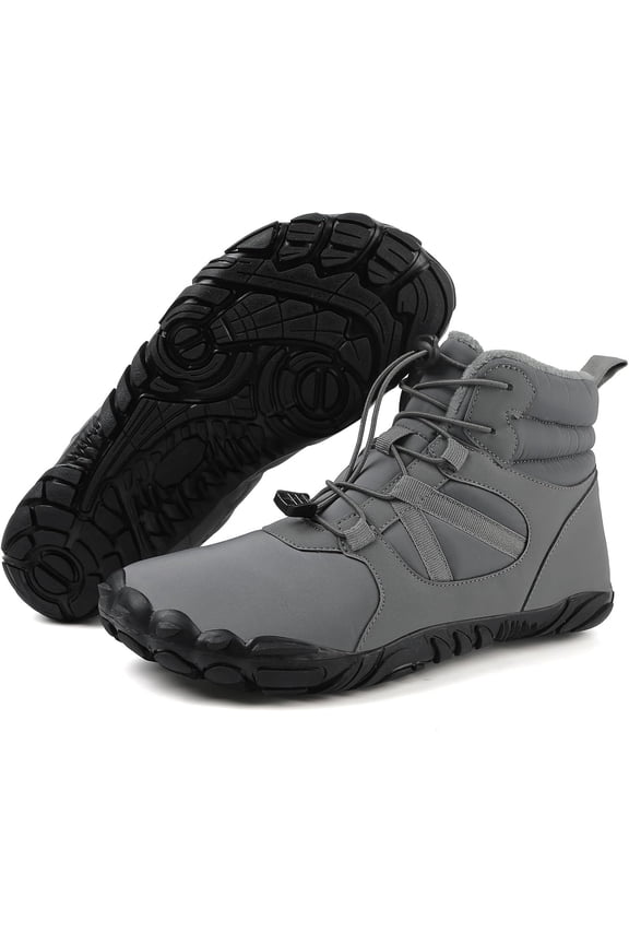 Mens Womens Barefoot Minimalist Shoes Winter Boots Zero Drop Sole Trail Running Sneakers Wide Toe Box