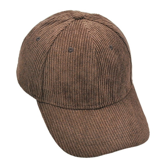 Mens & Womens Baseball Cap Corduroy-Snapback Hats Unisex Couples Adjustable Casual Solid Color Sun Protection Ball Hat