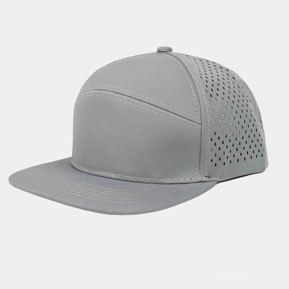 Mens Womens Baseball Cap Sun Protection Snapback Hats Unisex Couples Casual Solid Color Breathable Hollow-Out Hiking Trucker Hat