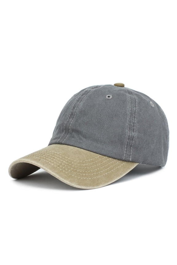 Mens Womens Baseball Cap Sun Protection Snapback Hats Unisex Vintage Washed Color Block Breathable Going-Out Trucker Hat