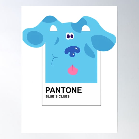 Mens Womens Blues Clues Cool Gift Poster Wall Art, Modern Wall Decor For Living Room Bedroom, 12x18 UNFRAMED