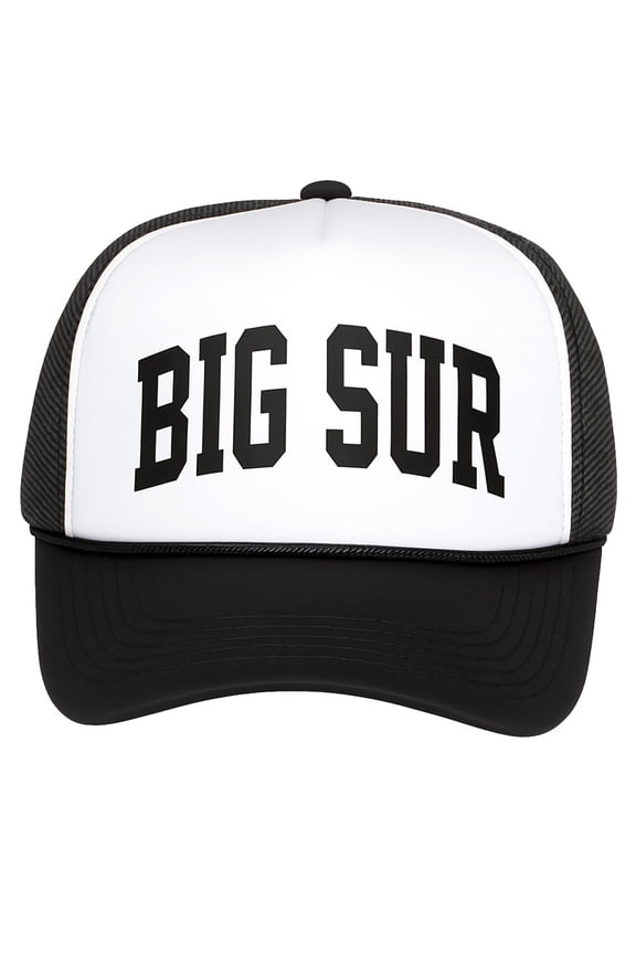 Mens Womens California Trucker Hats - Varsity Snapback Cap, Big Sur