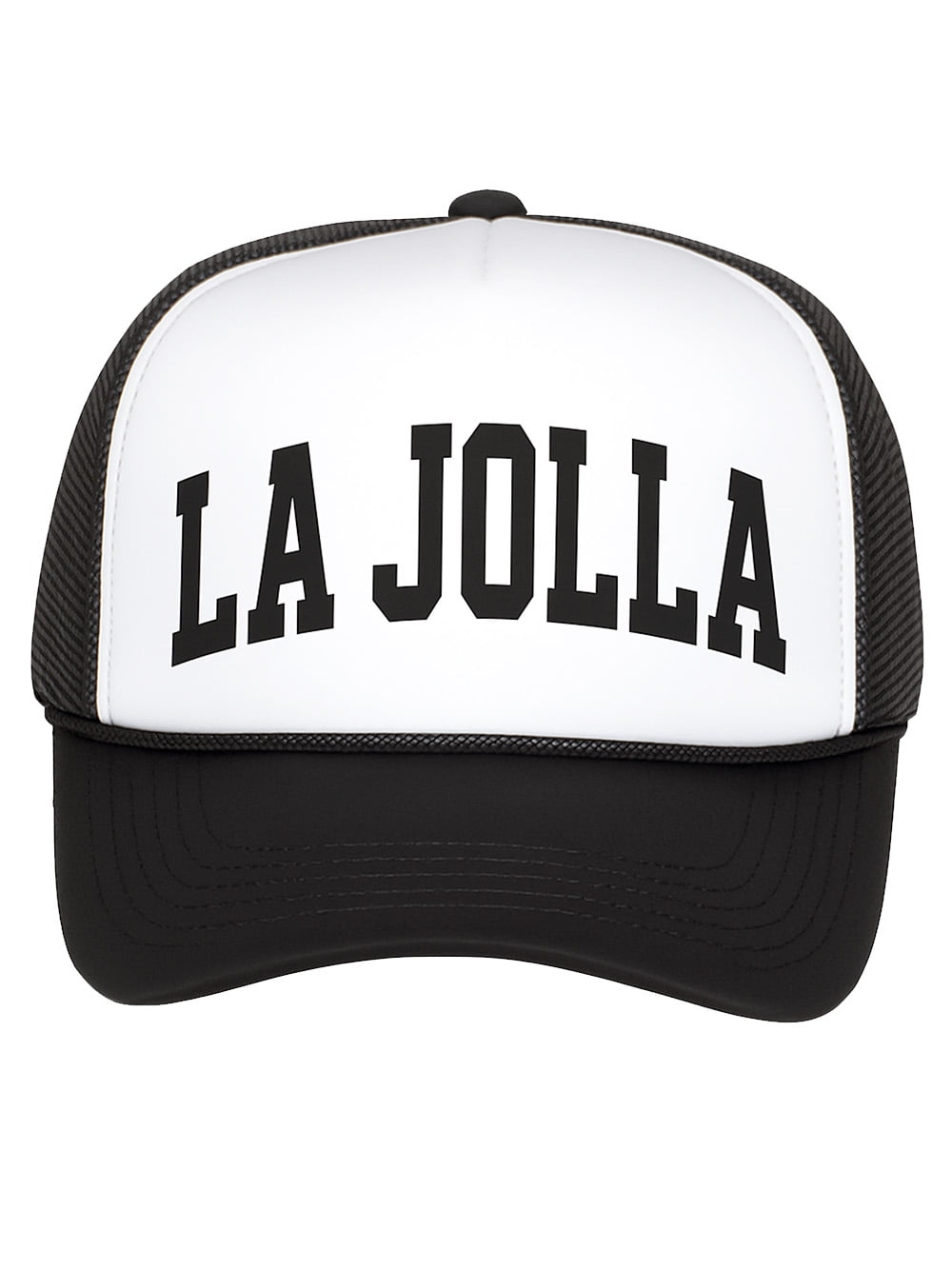 California Trucker Hat - Varsity Snapback Cap With Mesh Back (Lake Tahoe, Malibu, Newport)