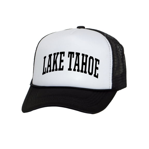Mens Womens California Trucker Hats - Varsity Snapback Cap, Lake Tahoe