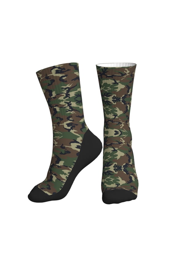 Mens Womens Camouflage Funny Funky Crazy Novelty Colorful Dress Socks