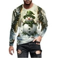 thumbnail image 1 of Mens/Womens Christmas Sweatshirt 3D Graphic Pullover Casual Round Neck Long Sleeve Sweatshirts for Xmas Party Celebration, 1 of 4