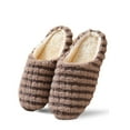 thumbnail image 1 of Mens Womens Cozy Scuff Slippers Slip On Warm House Shoes Indoor/Outdoor, Anti-Slip, Green, Size 9-10, 1 of 1