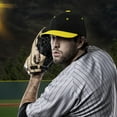 thumbnail image 1 of Mens Womens Fashion Baseball Cap Adjustable Strapback Hats Sports Snapback Hat Daily Wear, Yellow, 1 of 3