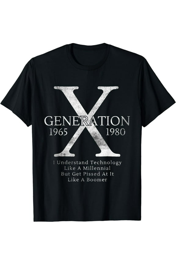 Mens Womens Genx Generation X Understand Technology Birthday T-Shirt