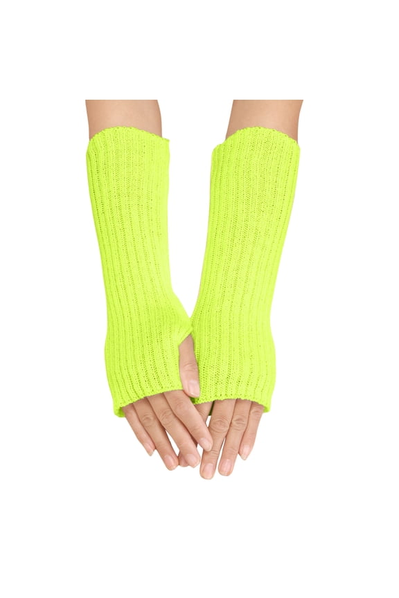 Mens Womens Gloves Winter Clothing Women Autumn And Winter Solid Color Multicolor Wool Long Striped Knit Half Finger Gloves