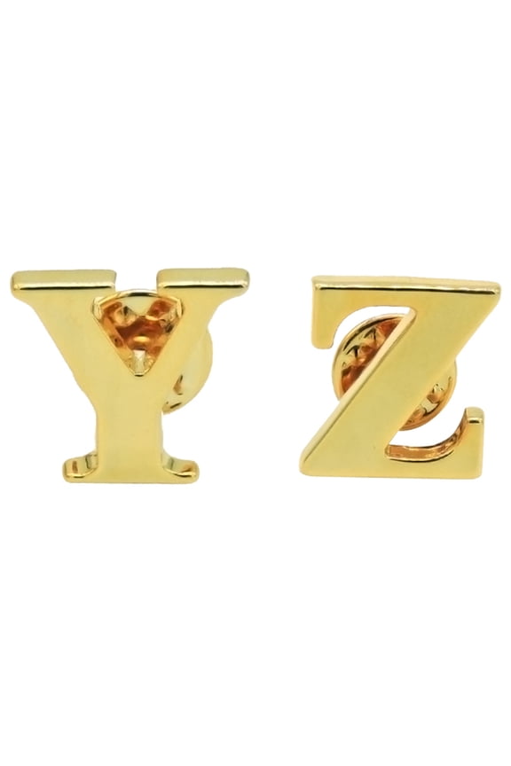 Mens Womens Initial Alphabet Letter Pins Collar Badge Brooches for Business Wedding Graduation Gift-Style 9
