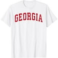 thumbnail image 1 of Mens Womens Kids Georgia GA Vintage Sports Red Varsity Style T-Shirt, 1 of 2